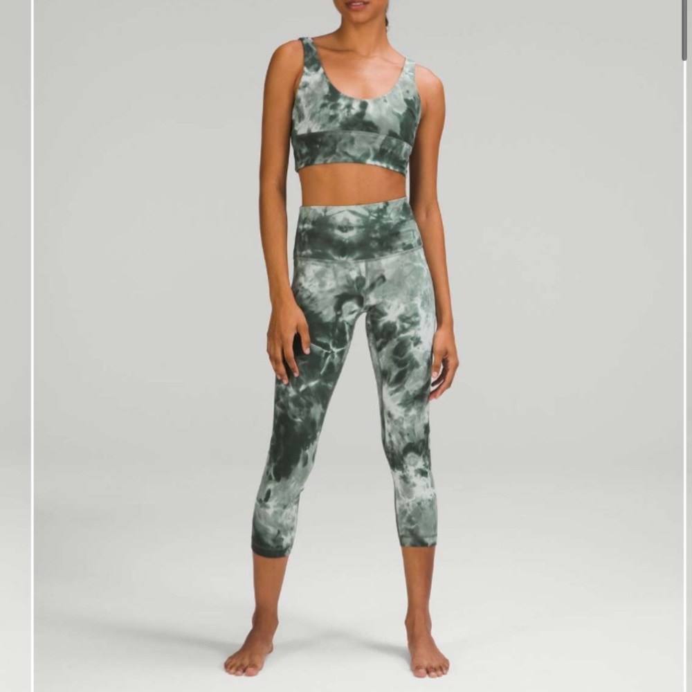 Lululemon align leggings 23” green diamond dye starlight